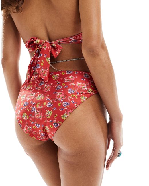 Reclaimed (vintage) Red – mix & match – hipster-bikinihose