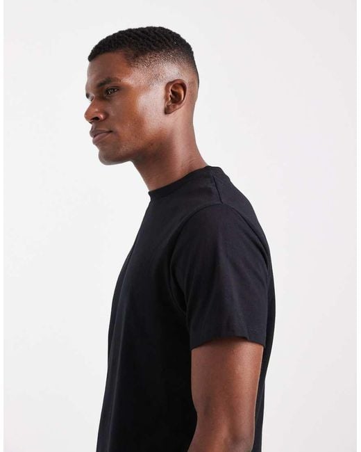 ASOS Black Essentials 2 Pack Regular Fit T-shirts for men