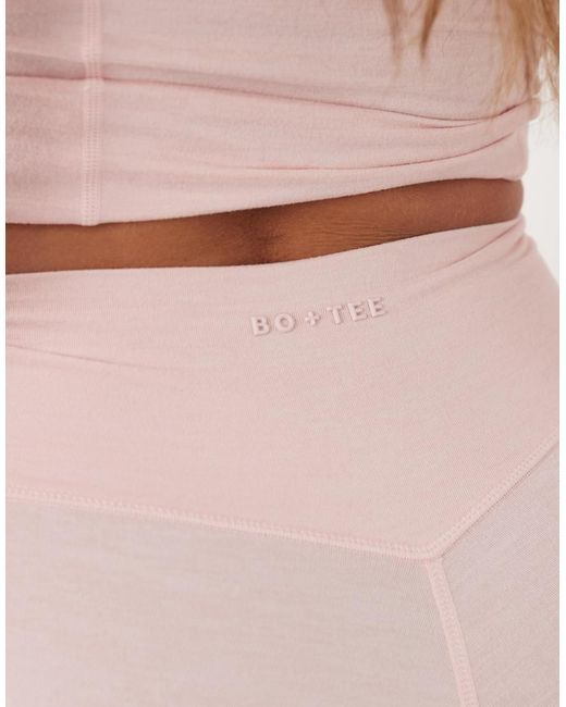 BO+TEE Pink Bo+tee Soft Active High Rise leggings