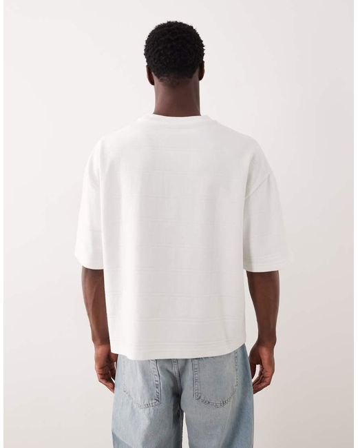 ASOS White Boxy Oversized T-shirt for men