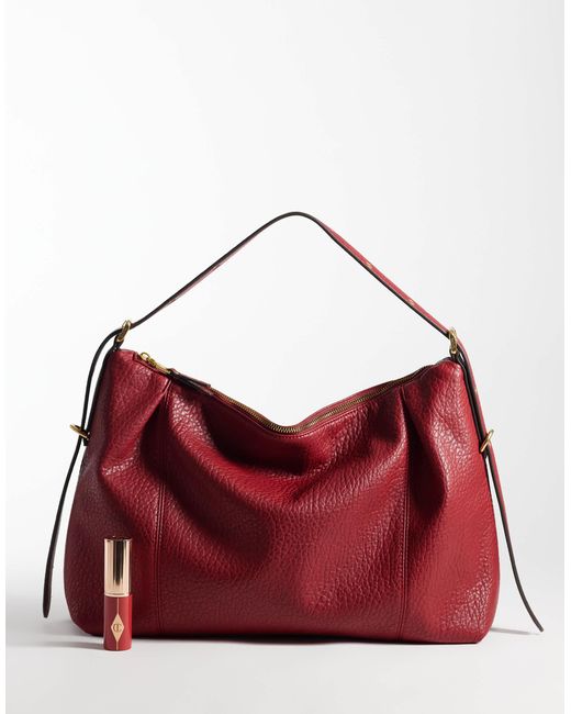 Mango Red Lässige schultertasche