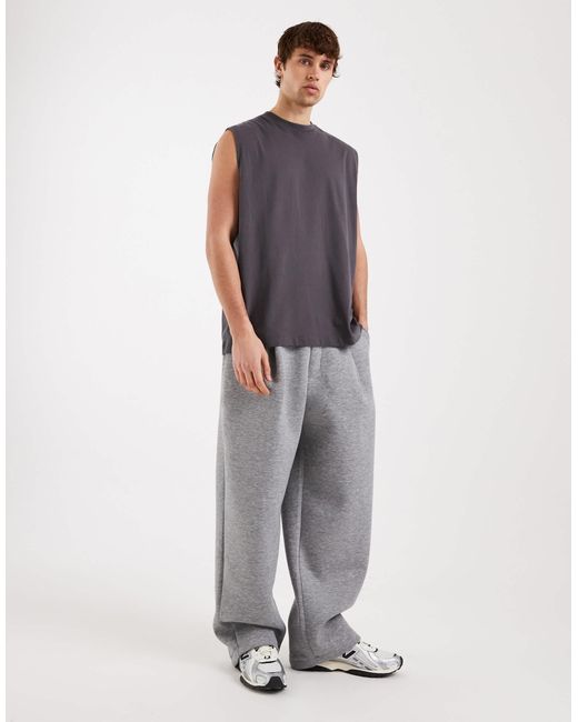 ASOS – basic-tanktop in Gray für Herren