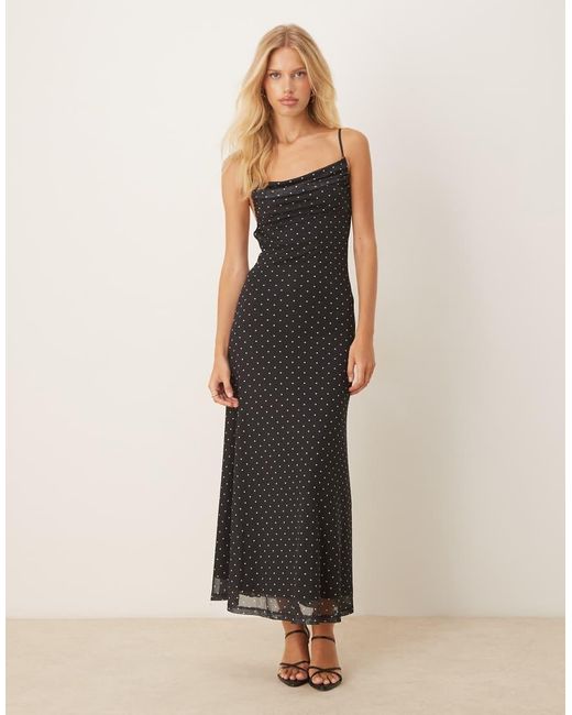 Gina Tricot Natural Mesh Midi Dress