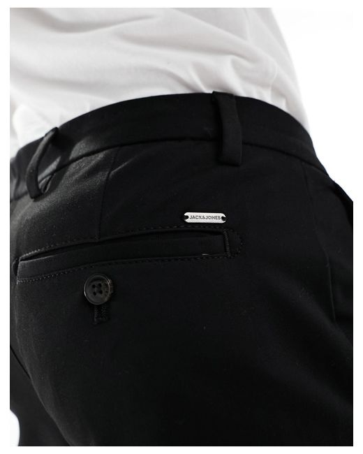 Jack & Jones Intelligence Marco Slim Fit Smart Trouser in Black for Men |  Lyst UK