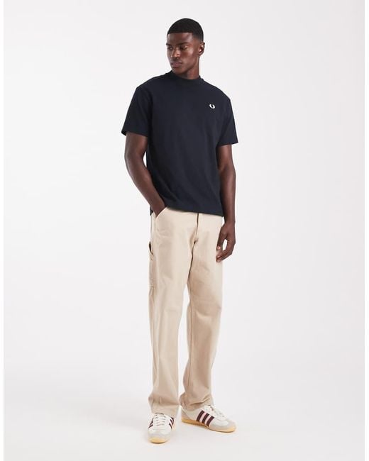 Fred Perry Blue Relaxed T-shirt for men