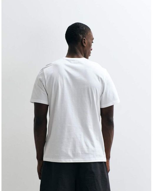 Columbia White Csc Basic T-shirt for men