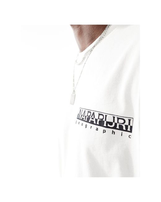 Napapijri – kotcho – t-shirt in White für Herren