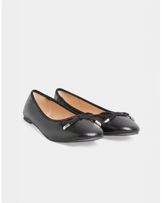 Long Tall Sally Black Ballerina Pumps