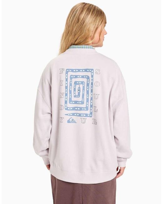 Quiksilver Purple Standard Crew Neck
