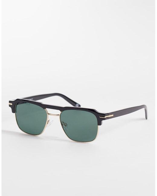 ASOS Green Retro Sunglasses for men