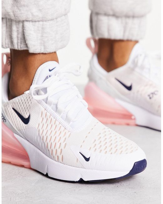 Air max 270 - sneakers bianche e corallo candeggiato di Nike in Bianco |  Lyst