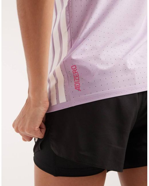 Adidas Originals Purple Adizero Running Tee