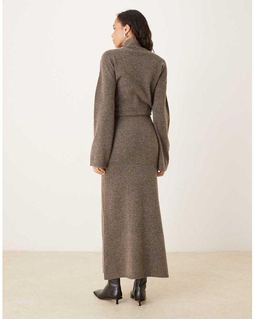 ASOS Gebreide Maxirok in het Natural