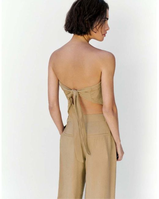 Pull&Bear Natural Bandana Top