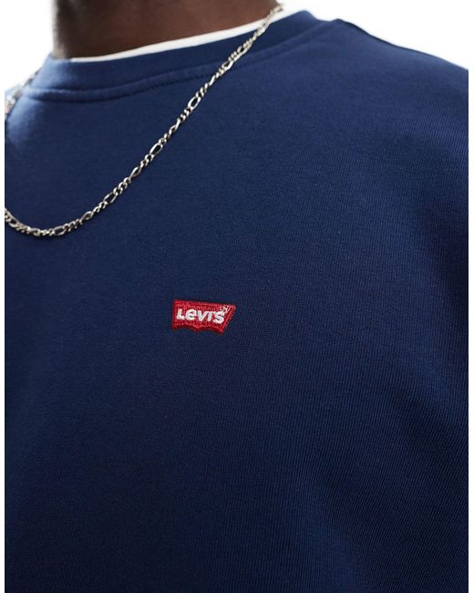 Levi's Blue The Original Hallmark Logo Sweatshirt for men