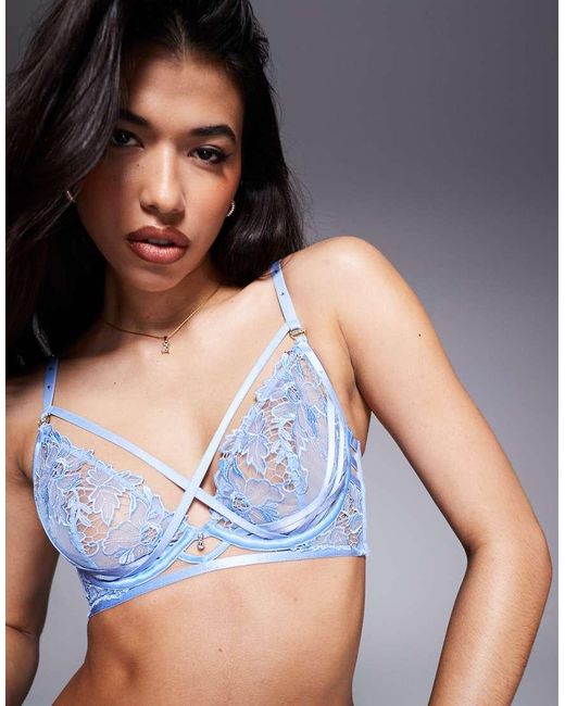 Ann Summers Blue Untold Desire Non Padded Plunge Bra