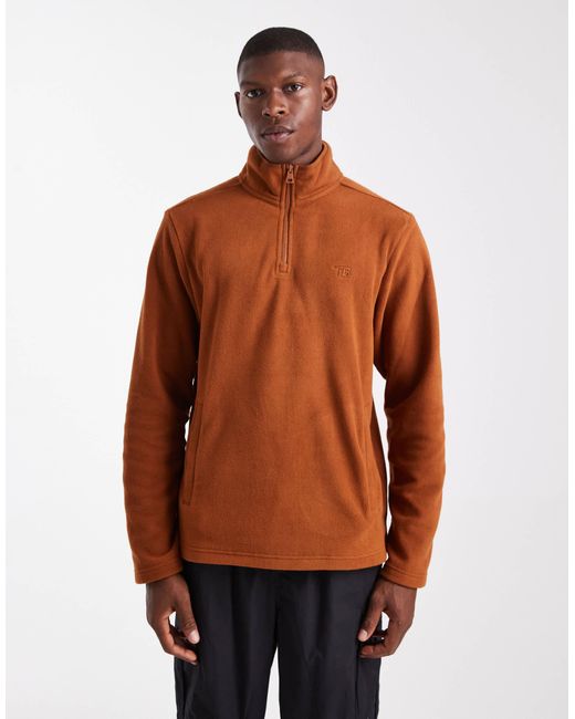 Threadbare – fleeceshirt in Brown für Herren