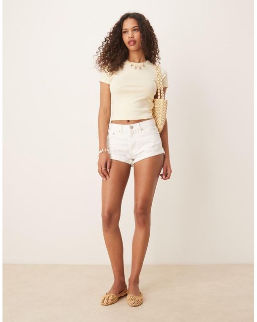 Glamorous White Denim Shorts