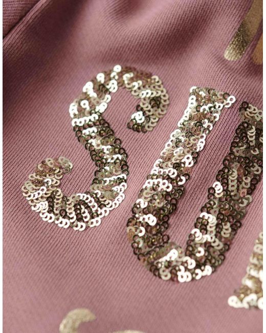 Superdry Pink – archived – verzierte kapuzenjacke