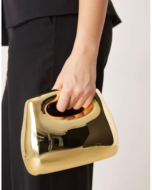 ASOS Black Hardbox – eckige hartschalen-clutch-handtasche