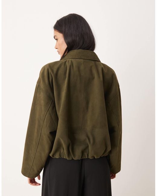 JJXX Brown Suede Leather Jacket
