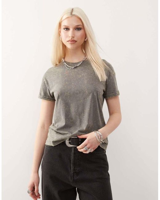 Noisy May Gray Regular Fit T-Shirt