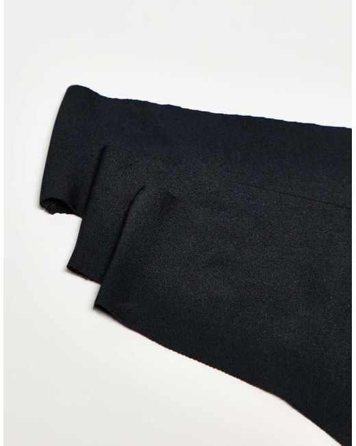 Confezione Da 3 Perizomi Neri Invisibili di ASOS in Black