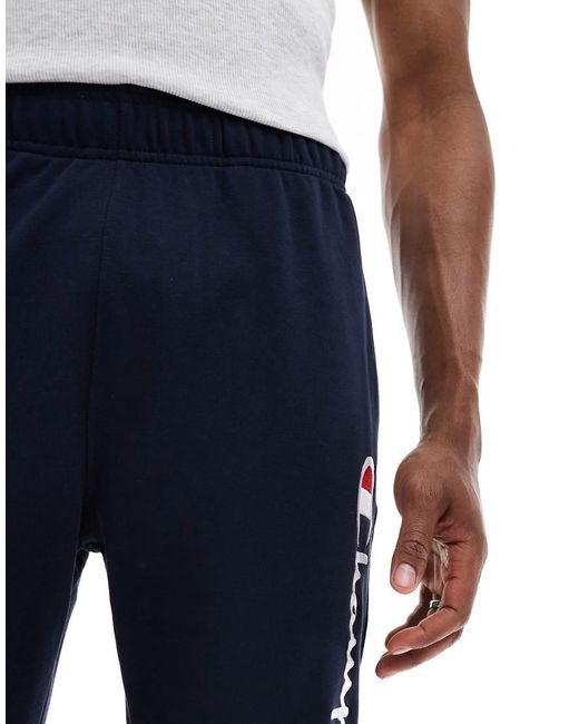 Champion Blue Authentic Rib Cuff Pants for men