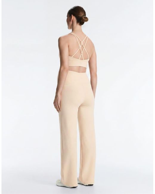 Oysho Natural Maternity Comfortlux Straight-leg Trousers