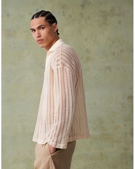 ASOS Green Oversized Dropped Shoulder Polo for men