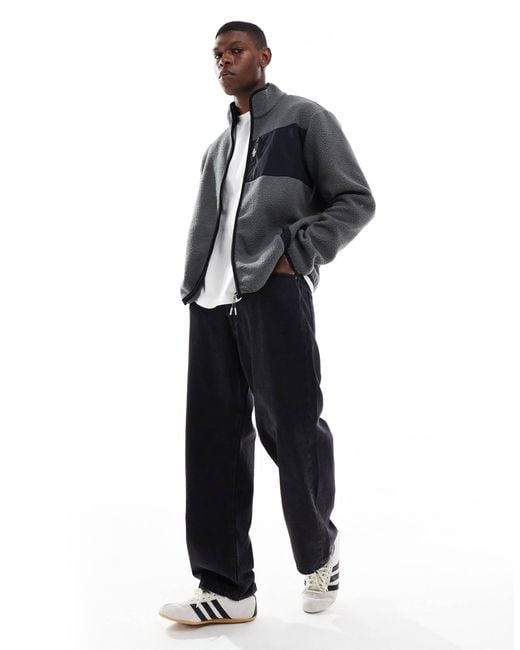 Jack & Jones Gray Borg Fleece for men