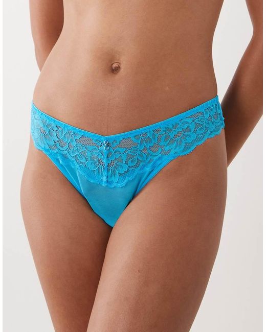 Ann Summers Blue Sexy Lace Lingerie Thong