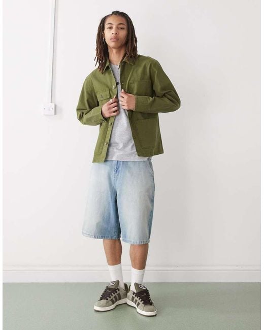 Champion Green Woven Jacket for men