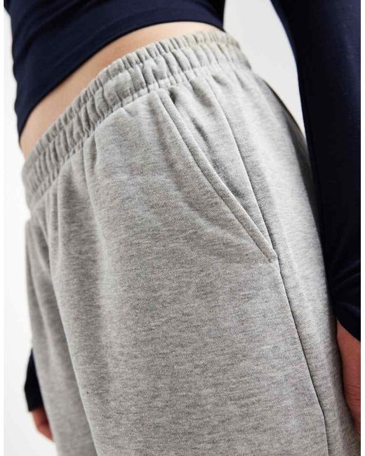 ASOS Gray Wide Leg Brushback jogger