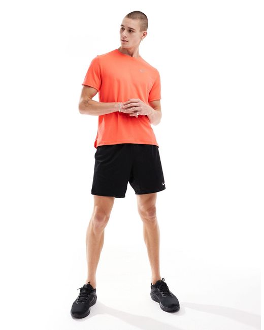 Dri-fit miller - t-shirt arancione di Nike in Orange da Uomo