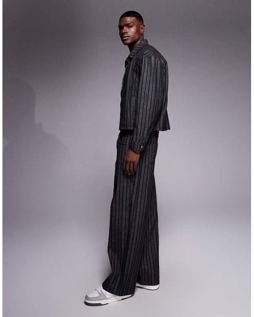 Liquor N Poker Black Relaxed Baggy Jeans Co-Ord for men