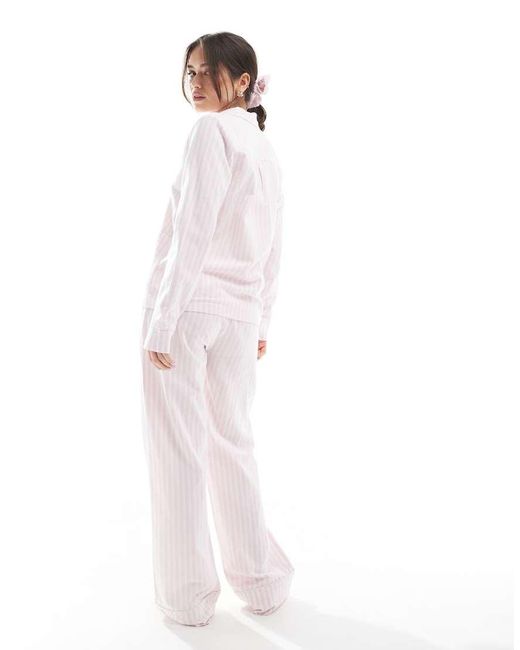 Pigiama E Bianco A Righe di Threadbare in White