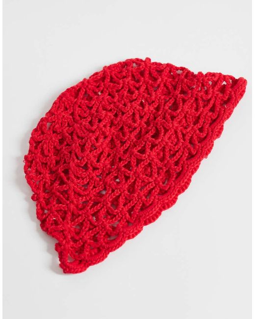 Berretto di ASOS in Red