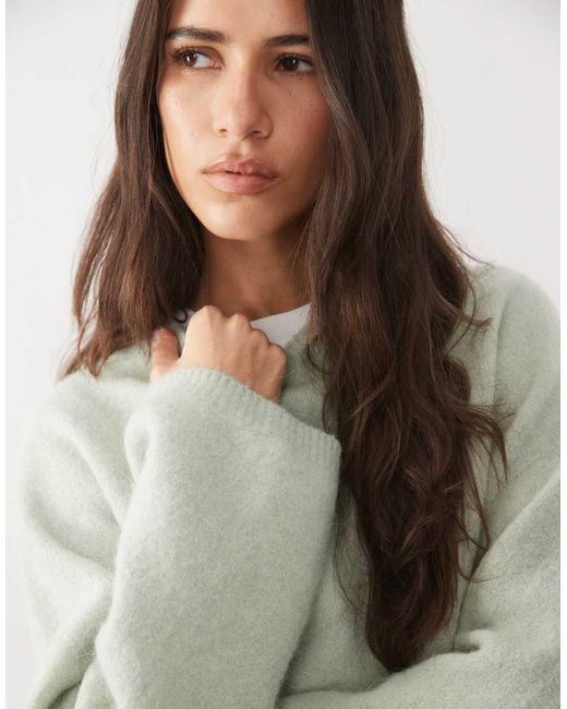 ARKET Gray Super Soft Alpaca And Wool Relaxed Jumper