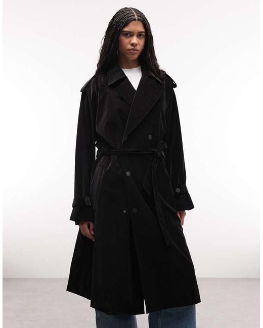 Rains Blue 12620 Waterproof Belted Double Breasted Trench Coat