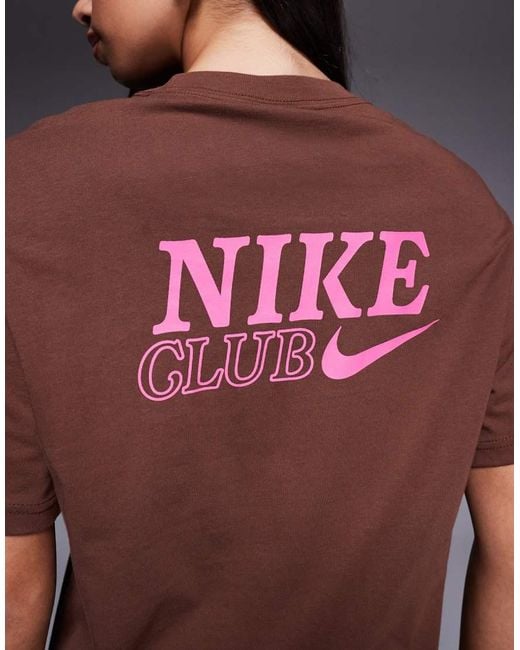 Nike Red Oversized T-shirt With Back Graphic