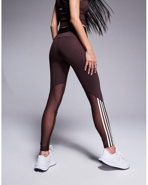 Adidas Originals Brown Adidas Training Hyperglam leggings