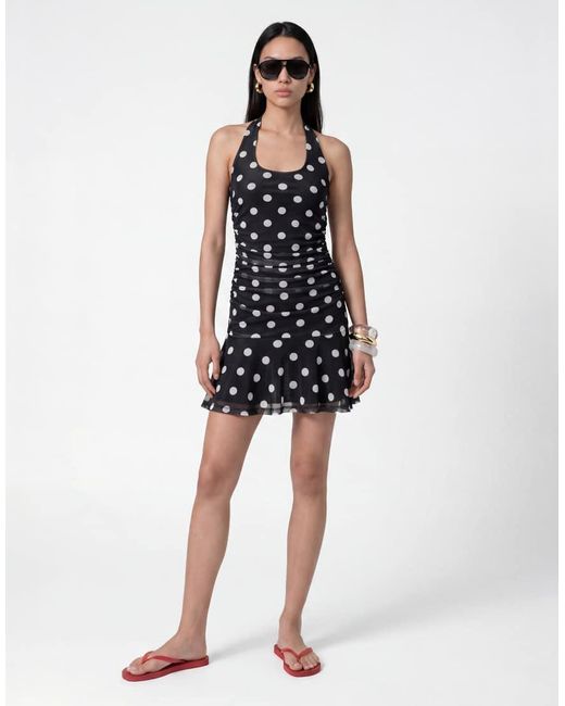 Noisy May Blue Halterneck Mini Dress