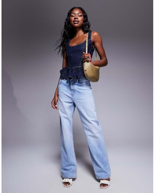 river island peplum cami