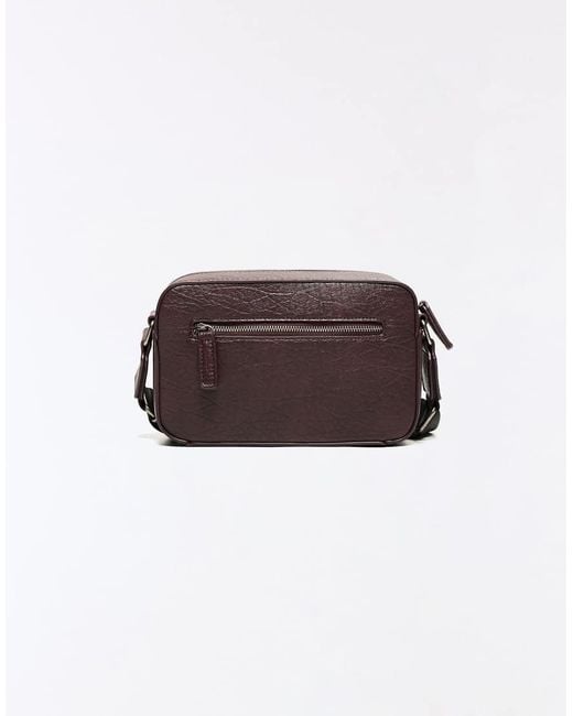 Bershka Red Embossed Star Crossbody Bag for men