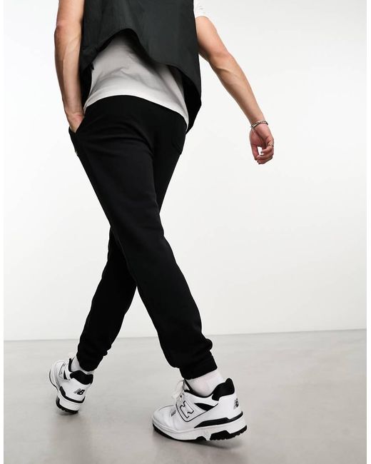 Lyle & Scott Black Icon Logo Slim Fit Trackies for men