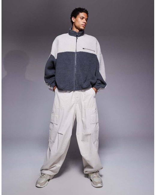 Felpa Oversize di ASOS in Blue da Uomo