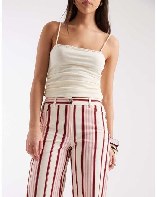 laagam Pink Leroy Low Rise Trousers