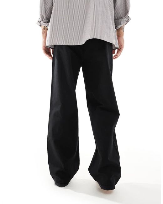 Only & Sons White baggy Fit Linen Trousers for men