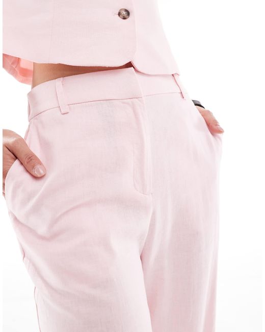 New Look Pink – hose aus leinen